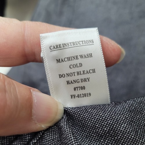 Free Fly Shirt Mens Large Sullivan Bamboo Stretch Button Up Charcoal Chambray - Picture 7 of 16