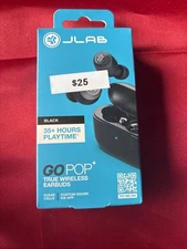 JLab - GO Air POP True Wireless In-Ear Headphones - Black