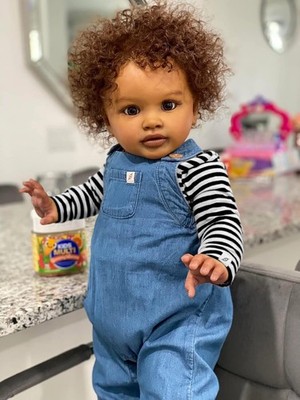 Kokomandy Realistic Reborn Baby Dolls Black Boy 26 Inch Pippa Reborn Toddler