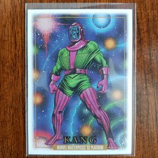 2024 Marvel Masterpieces ‘92 Platinum Kang # 44 Leather Parallel RARE SP