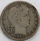 F 1915 Barber Quarter