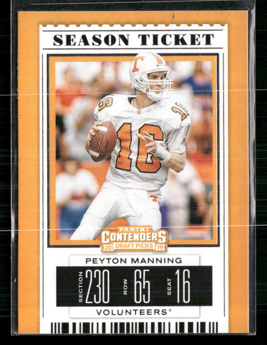 2019 Panini Contenders Draft Picks Collegiate #80 Peyton Manning