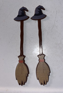 Chili’s Halloween Witches Brew Margarita Broomstick Swizzle Stirrer (Lot of 2)