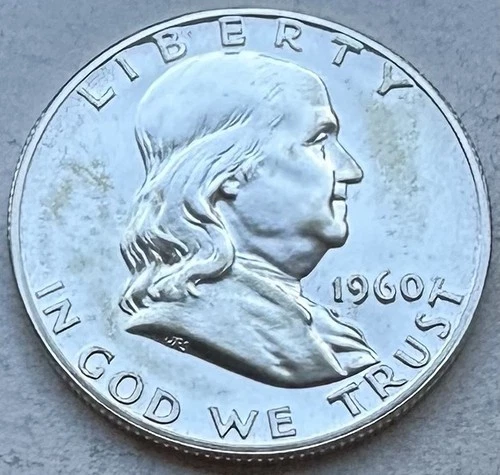 1960 Proof Franklin Half Dollar 90% Silver-INV#8441
