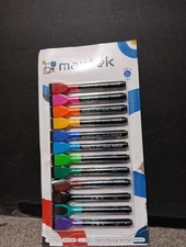 maxtek Dry Erase Markers Ultra Fine Tip, Assorted Colors, Low Odor, School Suppl