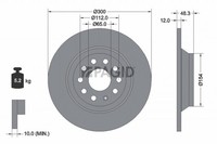 2X Bremsscheibe Pagid 55554NC FüR Vw Tiguan AD1 AX1 Passat B8 Variant 3G5 CB5 7