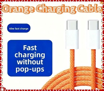 Cable USB C To USB Type C Fast Charger Cable New for IPhone 17 16 15 Plus W/PIN 