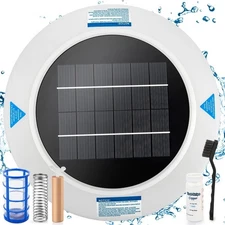 Solar-Powered Pool Ionizer – Automatic Floating Pool Water Purifier with Thick