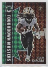 2021 Panini Mosaic Touchdown Masters Green Mosaic Prizm Alvin Kamara #TM-1 2k3