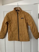 Boys Youth Patagonia Nano Puff Insulated Jacket Yellow Medium
