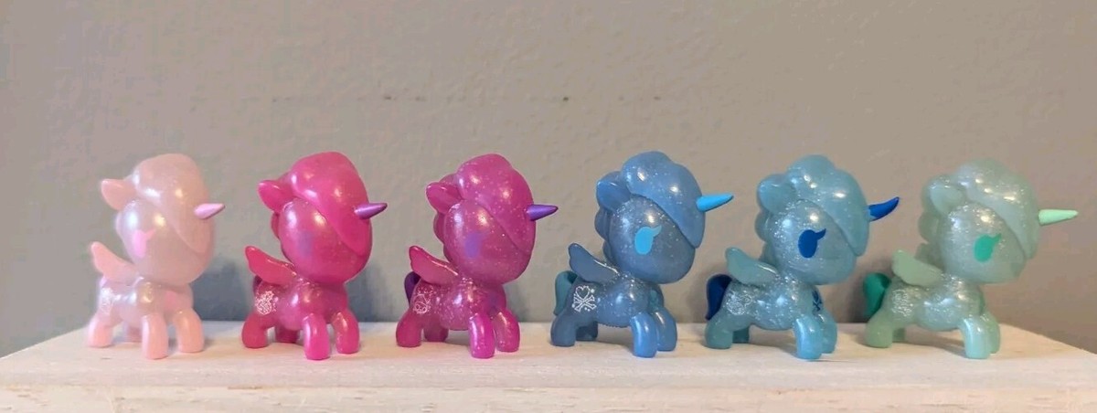 Tokidoki Unicorno Lil' Galaxy, Set Of 6 Commons. Tiny, HTF, Opened