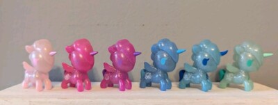Tokidoki Unicorno Lil' Galaxy, Set Of 6 Commons. Tiny, HTF, Opened
