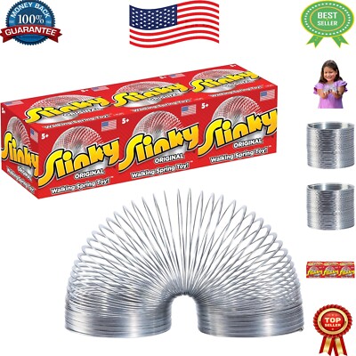 Original Slinky Spring Toy 3-Pack - Perfect for Fidgeting & Playtime Adventures