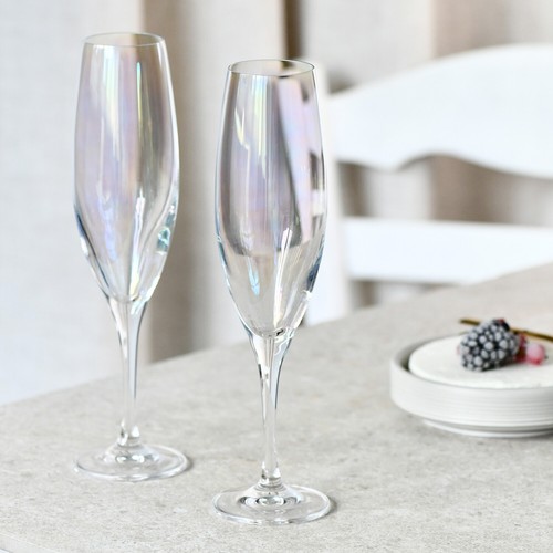 Krosno Rainbow Gläser für Champagne Sektflöte | Set 6 | 210 ml | Handwäsche - Bild 7 von 12