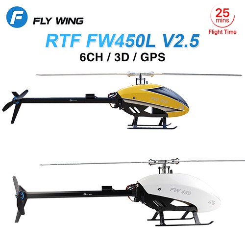 Fly Wing FW450L V2.5 3D GPS 6CH Automático Retorno Altura Estable RC Helicóptero - Imagen 3 de 27