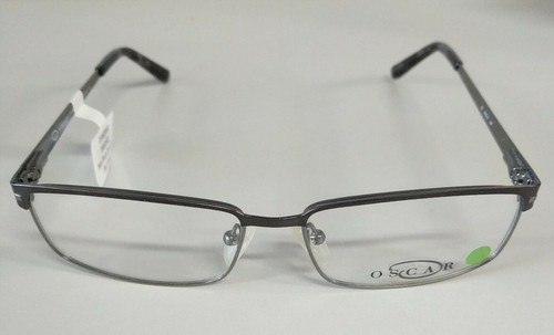 OSCAR DE LA RENTA Black Matte/Silver Eyeglasses frame NEW 56-15-140 OSM826WM - Picture 2 of 4