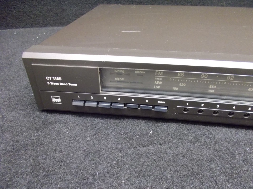 DUAL CT 1160, FM MW LW 3 Wave Band Tuner, schwarz. #V-814 - Bild 2 von 4