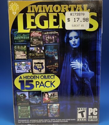 (PC 2013) Immortal Legends: A Hidden Object 15 Game Pak DVD-ROM No Book DVD Only
