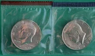 1990 P and D Kennedy Half Dollar Coin from US Mint Set 2 BU Cello Fifty Cent UNC