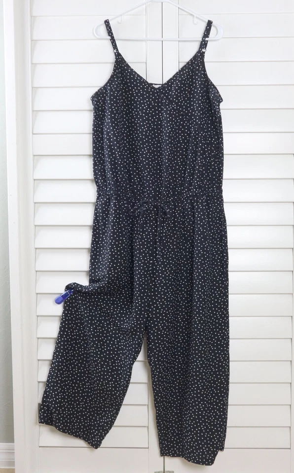 Mono TOMMY BAHAMA $159 Sea Swell Lunares Recortado Lino Corbata Cintura Talla XL Foto 2 de 4