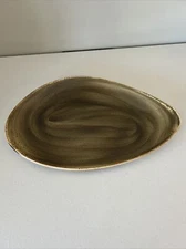 Steelite Craft, England: NEW Brown Freestyle Plate 14 5/8" x 9 5/8"