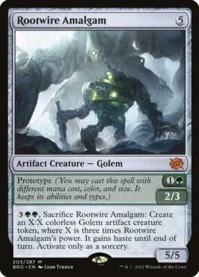 Magic the Gathering - Rootwire Amalgam - BRO-EN203 MtG NM