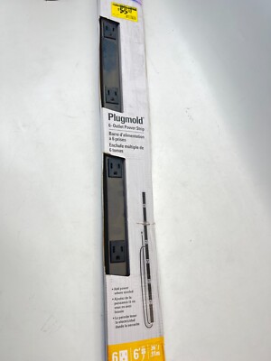 LEGRAND PM36CBK Power Strip with Circuit Breaker Black 6-Outlet 6 Foot Cord