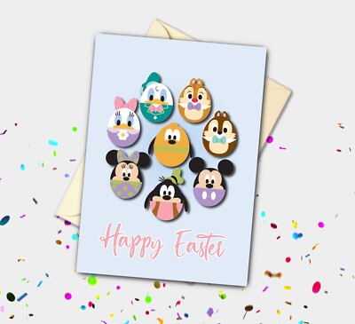 Egg-tastic Mickey and Friends personalisierte Osterkarte