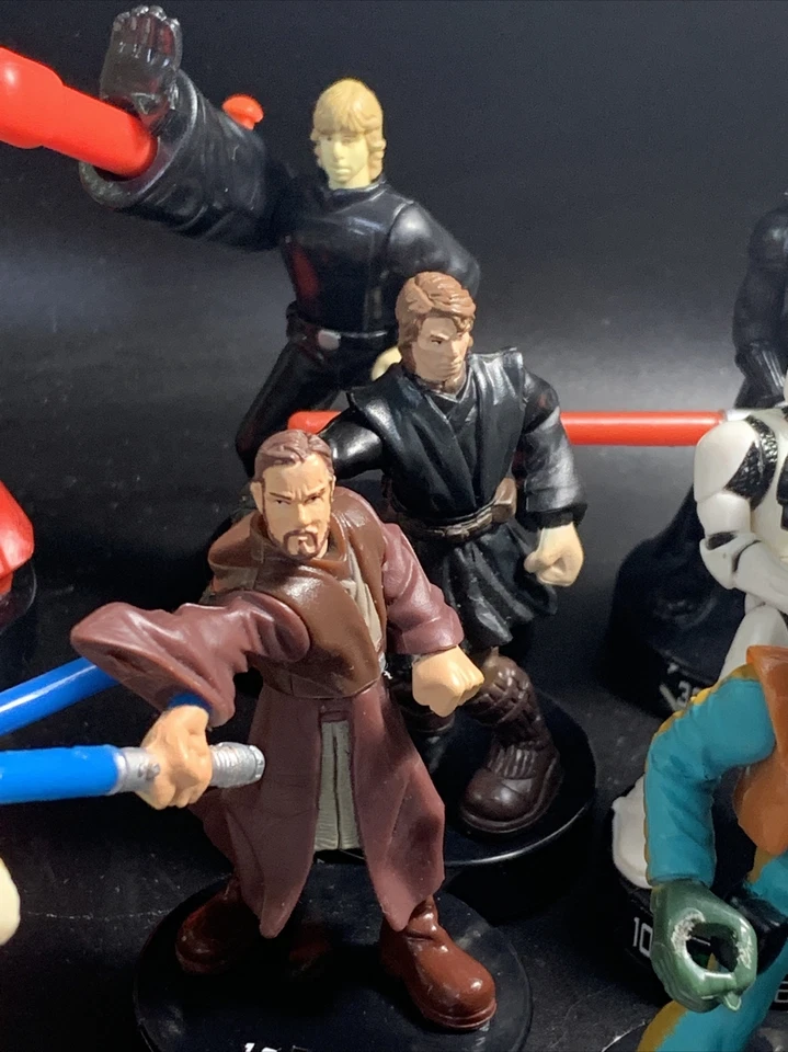 Star Wars Attacktix Lote 16 Figuras inc. Luke Skywalker Darth Vader Troopers ¡leer!! Foto 4 de 4