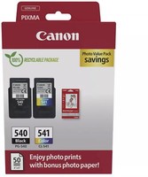 2 Canon Druckerpatronen Tinte PG-540 Bk / CL-541 Tri-Color Photo Value Pack