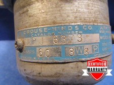 Crouse Hinds APJ 6353 3 poleConnector Plug 60A 600 V 1 YR WARRANTY