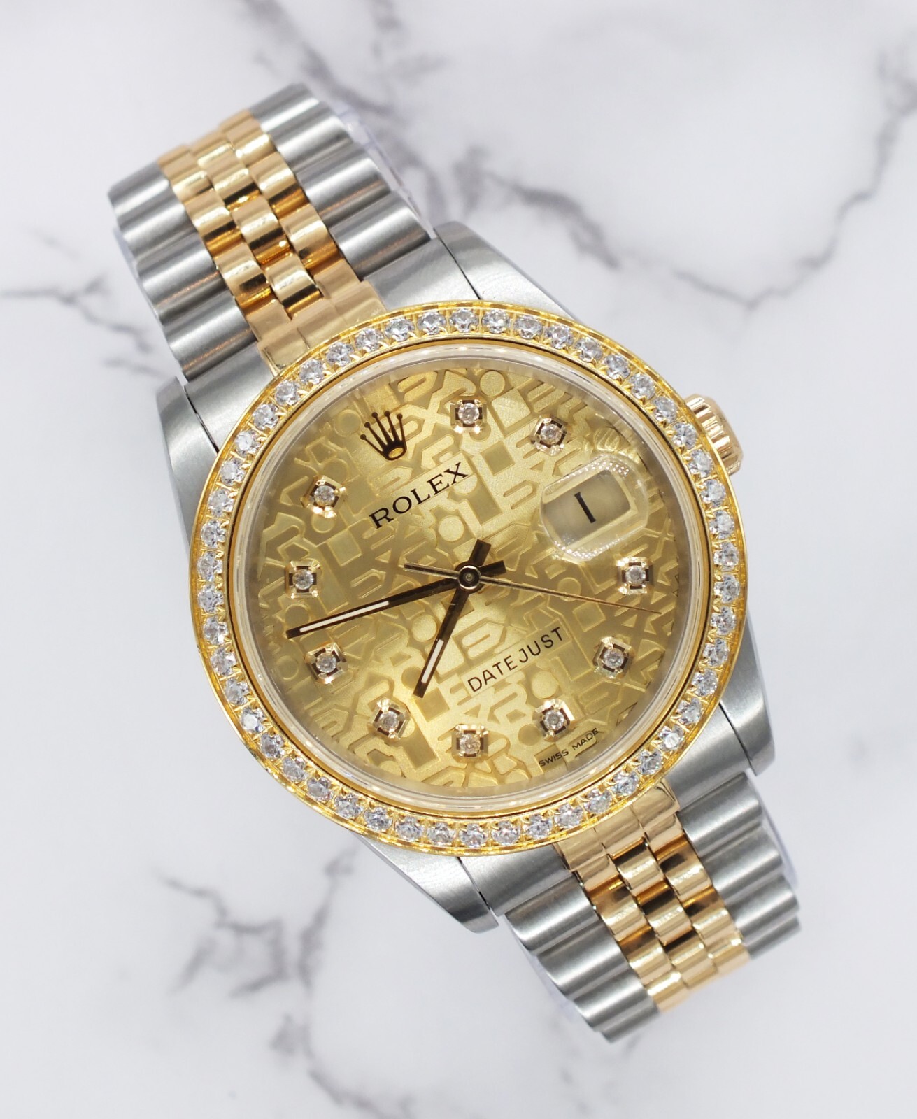 Steel Gold Rolex Datejust with Jubilee