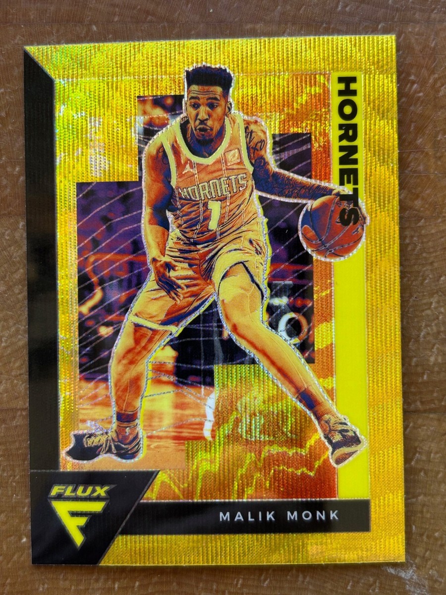 ハイドベスマリックモンク 2020-21 Panini Flux - Malik Monk #24 Gold Wave Prizm for