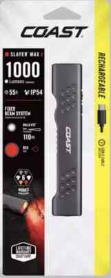 New Coast Slayer Max 1000 Lumens USB-C Rechargeable 6 Mode Magnetic Flashlight