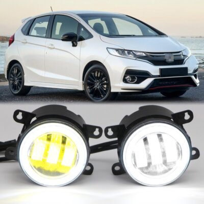 Weiß / Gelb LED Nebelscheinwerfer für Honda Jaguar Ford Subaru Nissan Angel Eye