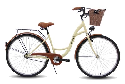 Gotze ECO City Bike, 28 Zoll Alu Rad, Tiefeinsteiger 1 Gang mit Rücktritt &Korb!