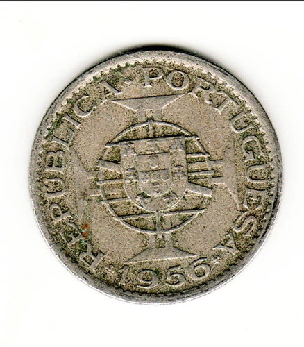 ANGOLA 2, 50 ESCUDO 1956