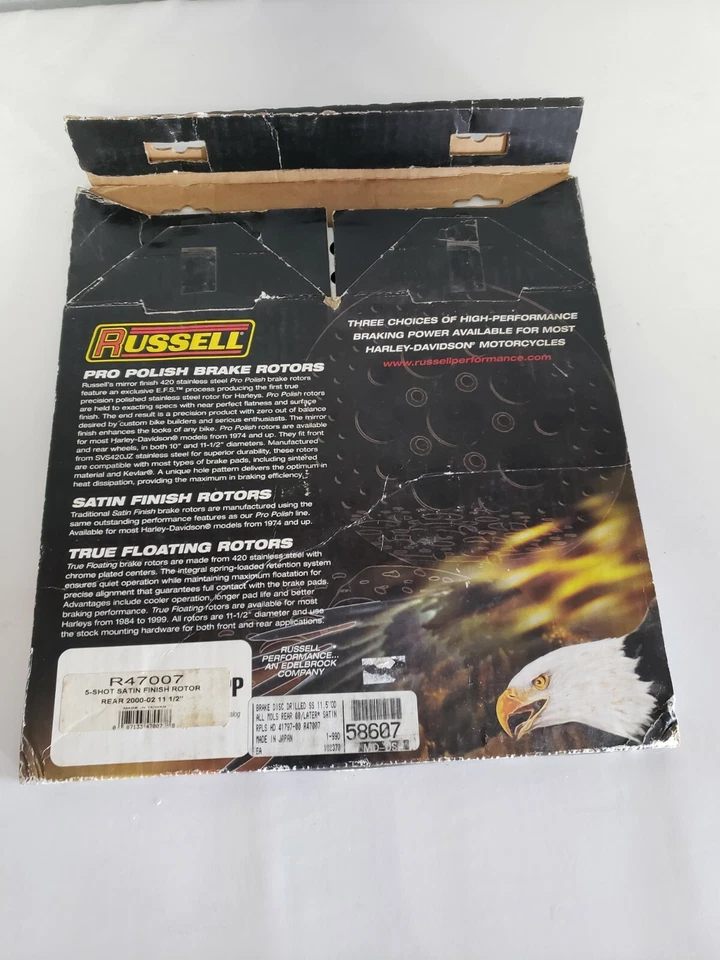 Rotor delantero Harley Davidson acabado satinado FX Softail 81-up NOS 58607 Foto 3 de 3