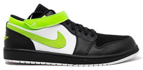 Jordan 1 Strap Low Black Electric Green