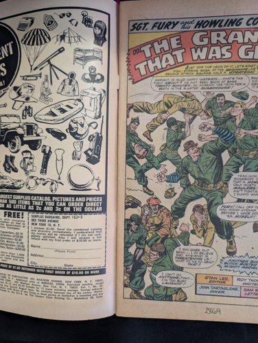 Sgt.Fury and his Howling Commandos #33 Marvel 1966 Medium Grade - Picture 3 of 5