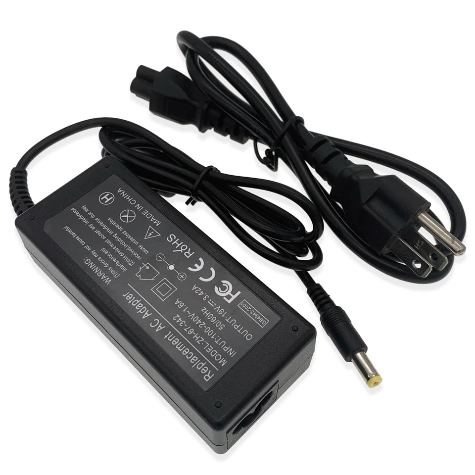 AC Adapter Charger for Gateway NV40 NV44 NV48 NV51B08u NV53A NV55C34u Power Cord - Image 2 of 4