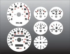 White Face Gauges for 1987-1991 Jeep Wrangler YJ Dash Instrument Cluster