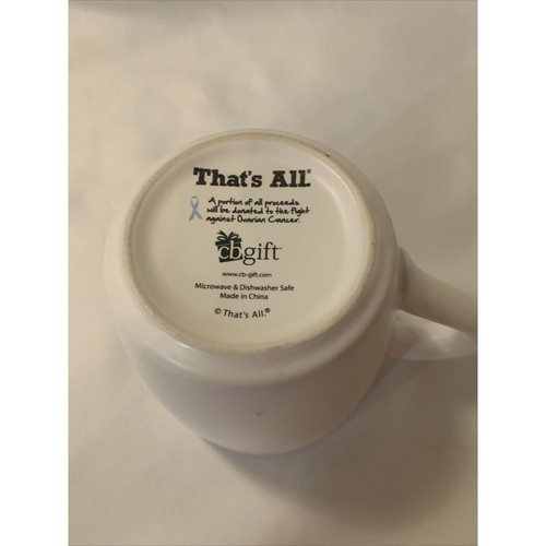 That s All Coffee Mug "I Make The World Go Round What Do You Do" Tea Cup White - Picture 8 of 8