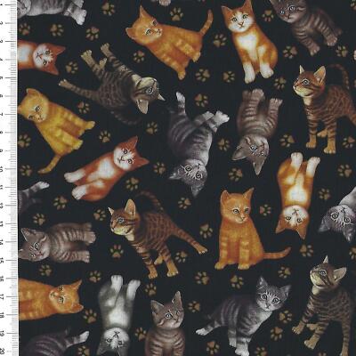 ( 16,00/m) Patchworkstoff -  Felicity '' Katzen '' - 25 x 110cm