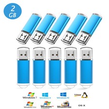 5/10/20 Pack 2GB USB 2.0 Flash Drive Memory Stick Thumb Storage Flash Pen Drives