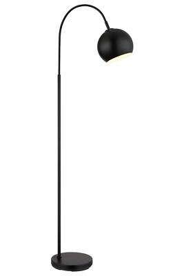 Globo BENNO Bogenstehlampe Bogenstehleuchte 1-flammig Schwarz Metall H 150 cm