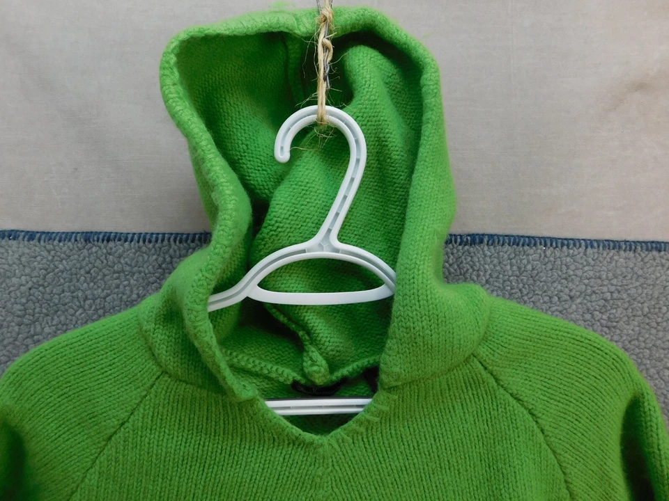 Sudadera con capucha pulóver con flecos verdes XL de MODA International para hombre Foto 2 de 4