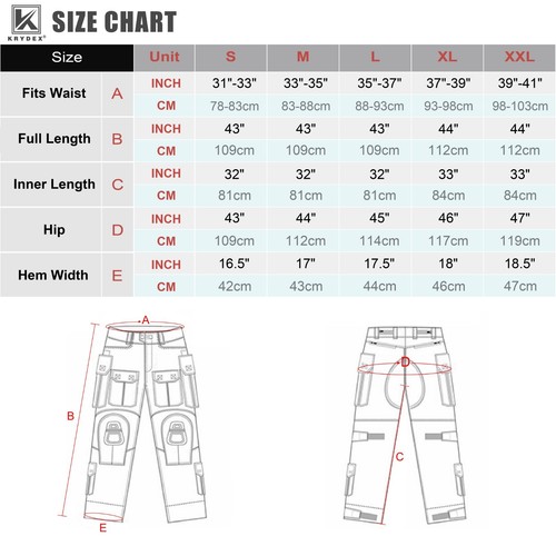 KRYDEX Gun4 Combat Trouser Tactical Pants w/ Knee Pads Army Clothing MC Camo - Picture 2 of 16
