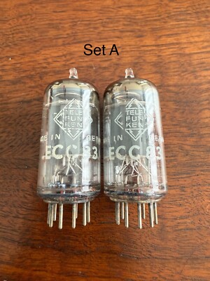Telefunken ECC83 Smooth Plate Tubes ~ 12AX7/5751 ~ STRONG PAIRS