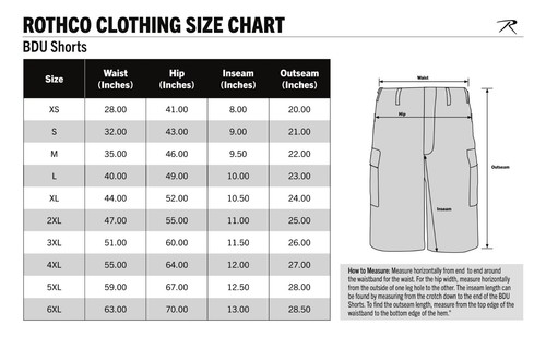 Rothco farbige tarnfarbene BDU-Shorts - Herren Stinger gelb Militärmode Shorts - Bild 6 von 6